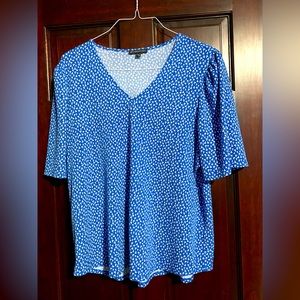 Adrianna Papell short sleeve blouse SZ XL ladies